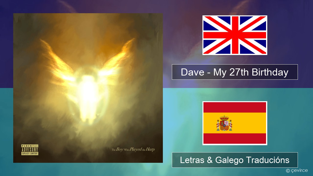 Dave – My 27th Birthday Inglés Letras & Galego Traducións