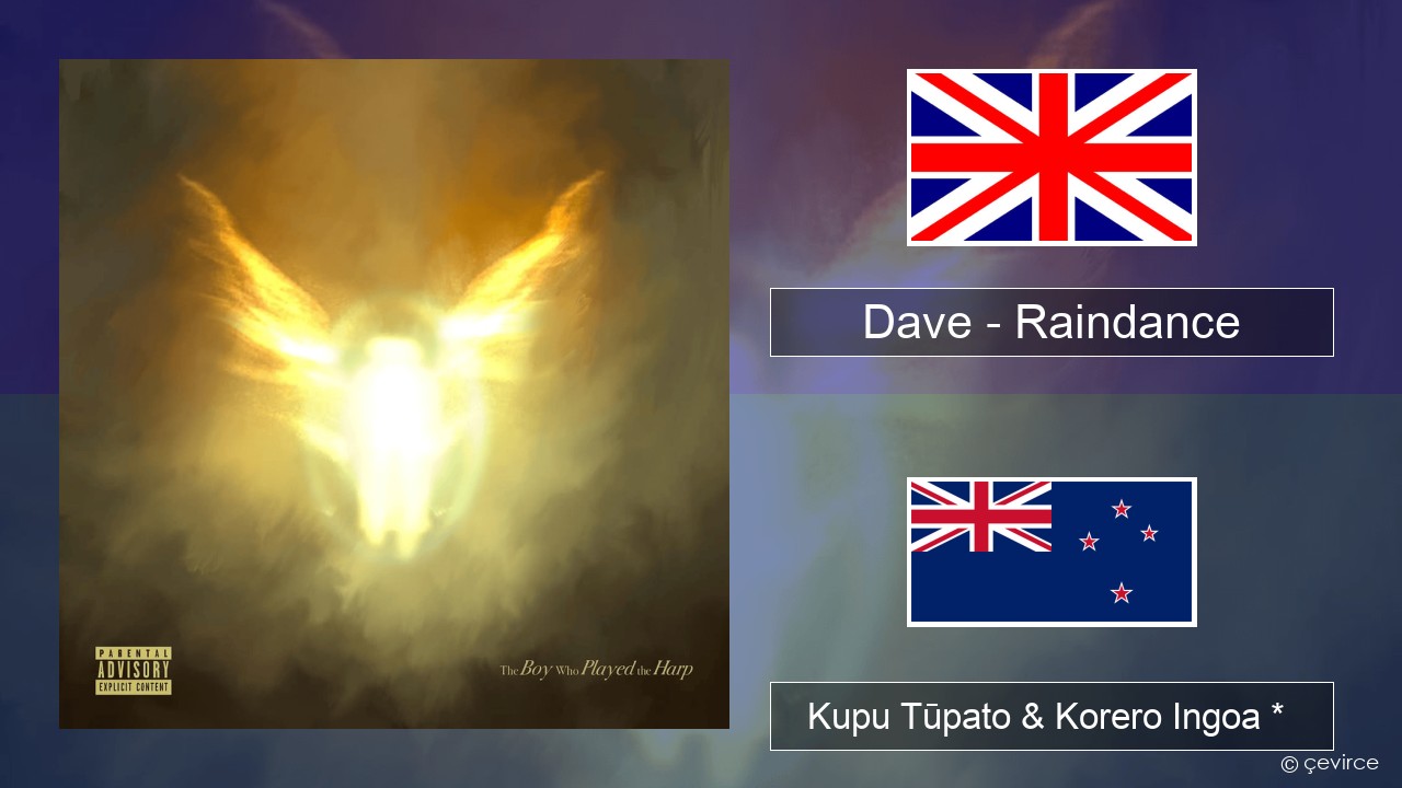 Dave – Raindance Ingoa *  Kupu Tūpato & Korero Ingoa *