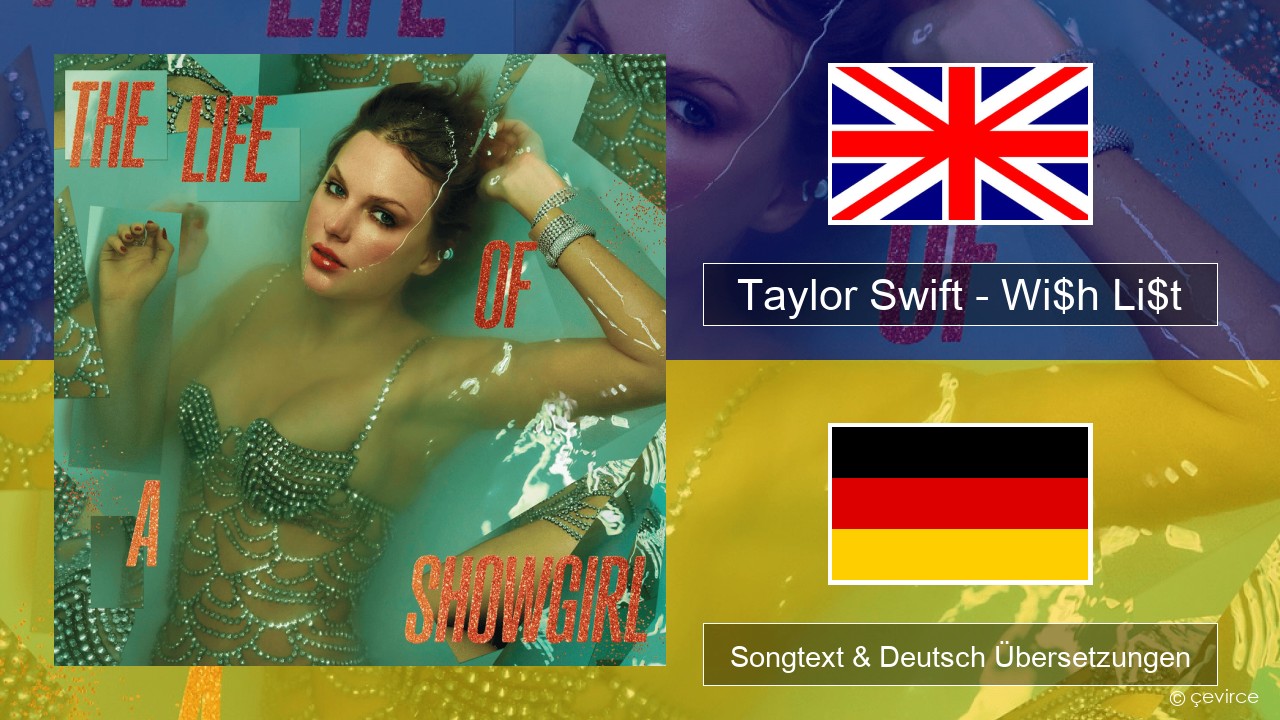 Taylor Swift – Wi$h Li$t Englisch Songtext & Deutsch Übersetzungen