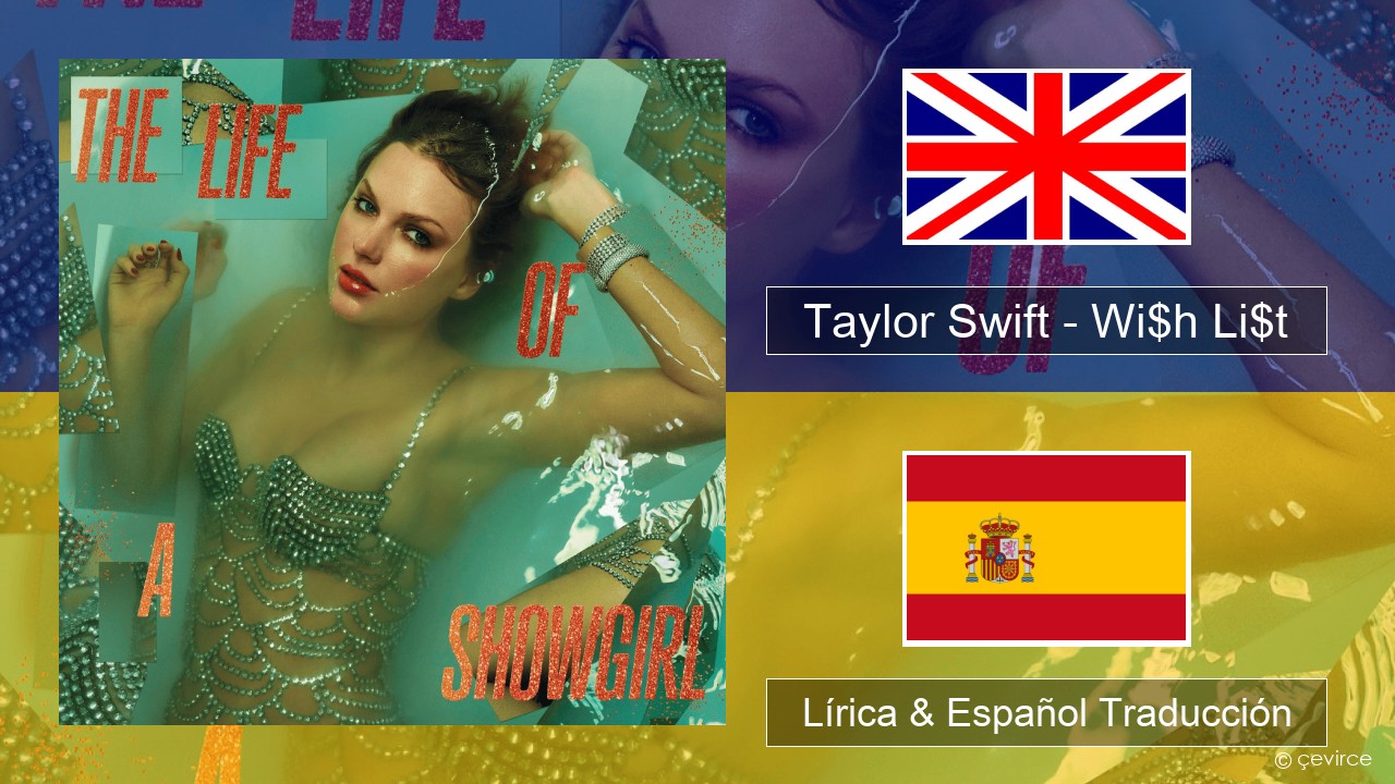 Taylor Swift – Wi$h Li$t Ingl Lírica & Español Traducción