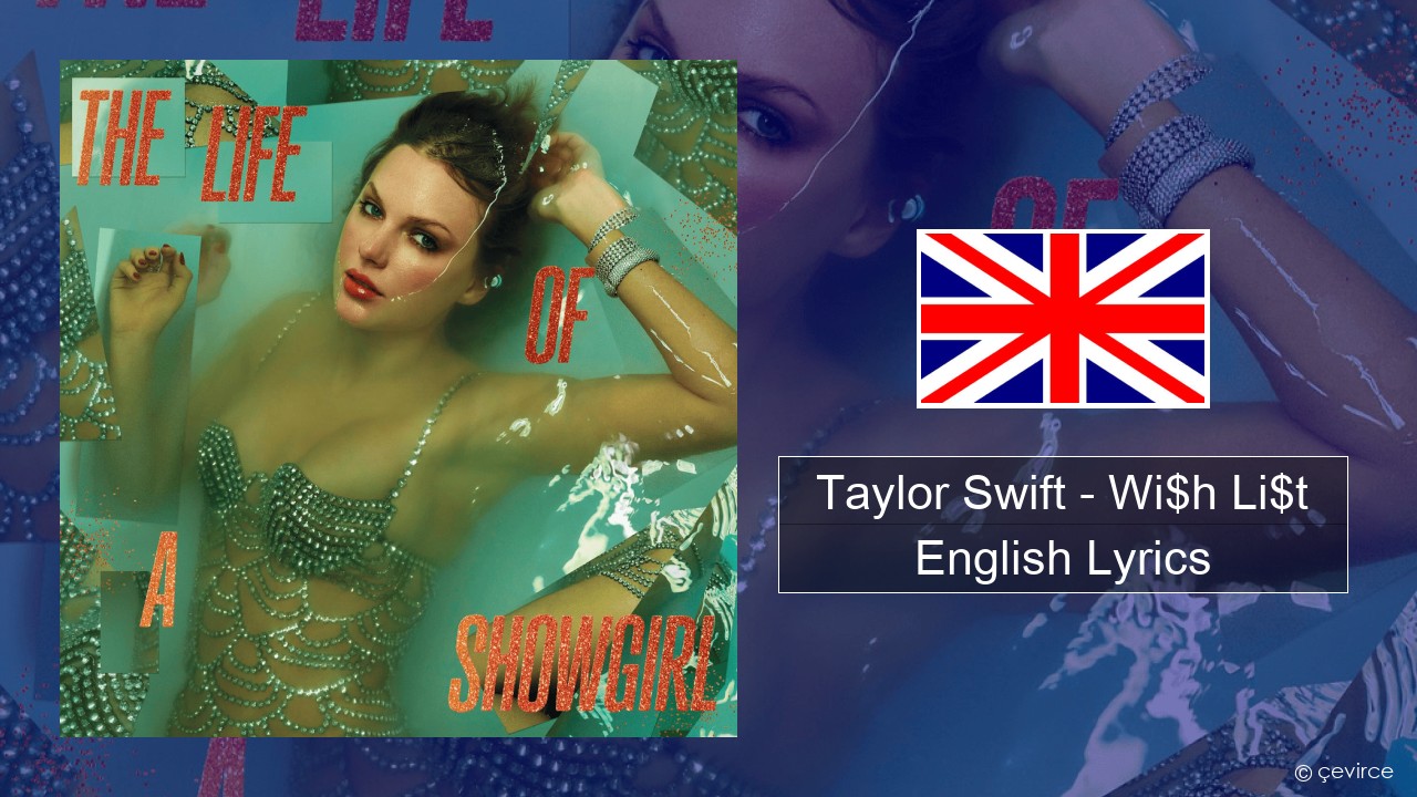 Taylor Swift – Wi$h Li$t English Lyrics