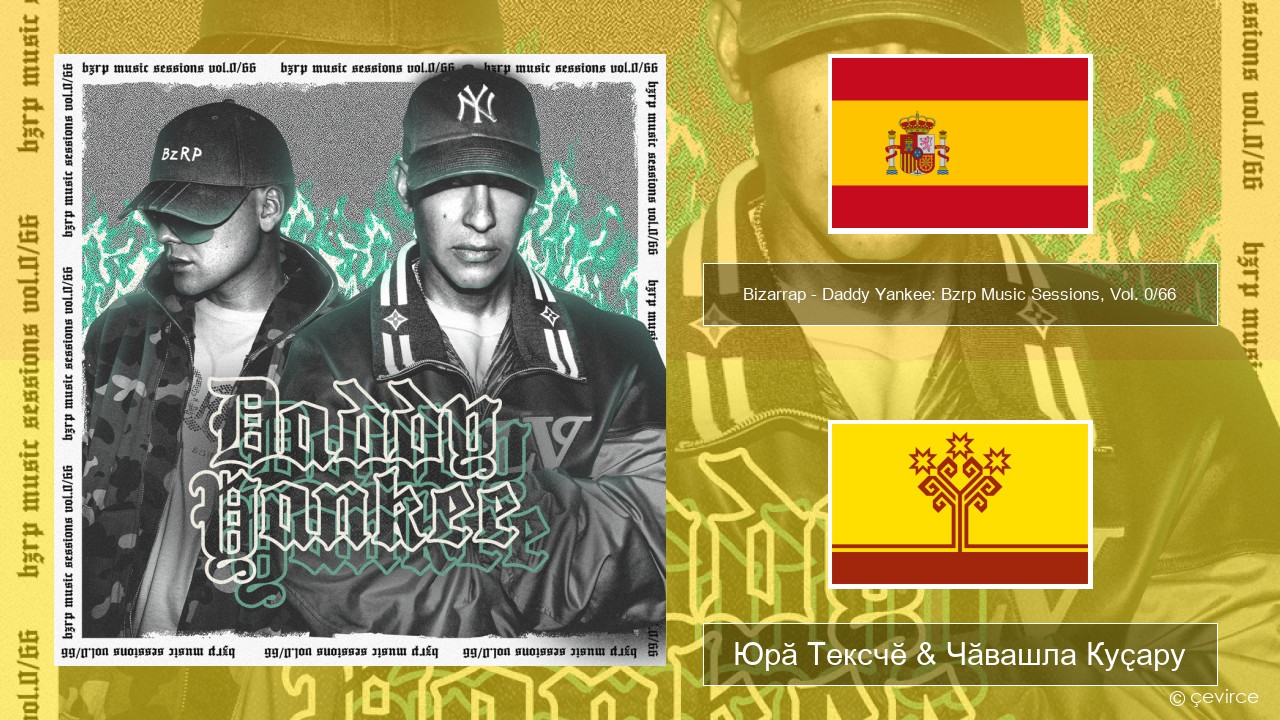 Bizarrap – Daddy Yankee: Bzrp Music Sessions, Vol. 0/66 Испани Юрӑ Тексчӗ & Чӑвашла Куҫару
