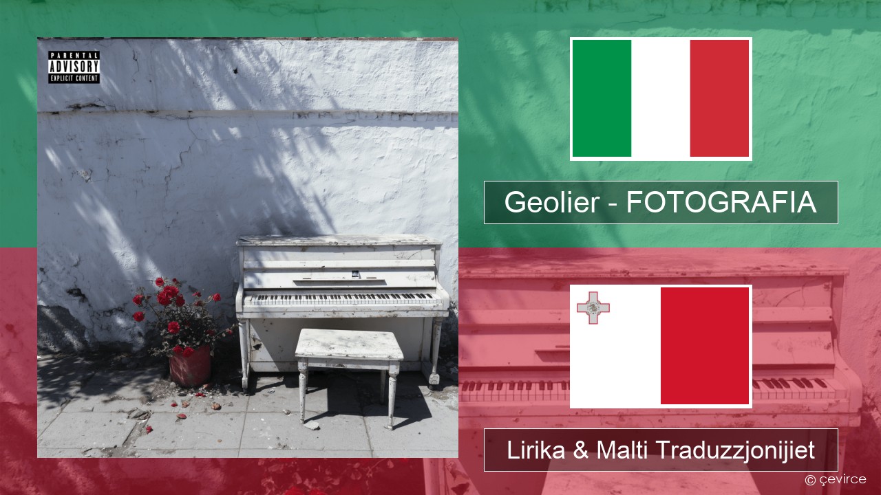 Geolier – FOTOGRAFIA Taljan Lirika & Malti Traduzzjonijiet