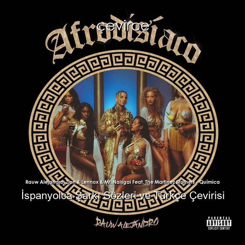 Rauw Alejandro, Zion & Lennox & Mr. Naisgai Feat. The Martinez Brothers – Química İspanyolca Sözleri Türkçe Anlamları