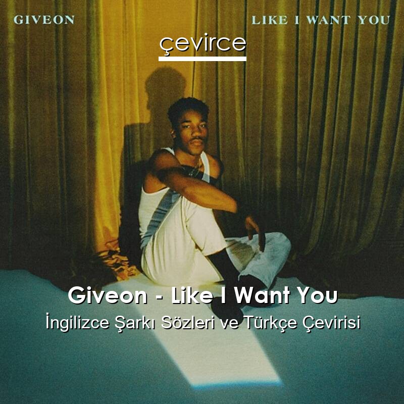 Giveon – Like I Want You İngilizce Sözleri Türkçe Anlamları