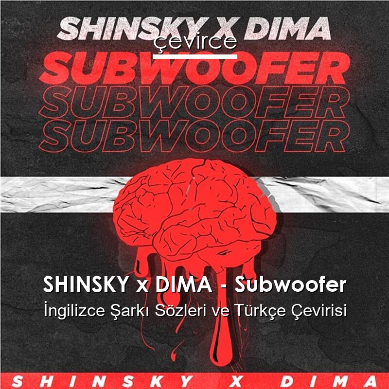 SHINSKY x DIMA – Subwoofer İngilizce Sözleri Türkçe Anlamları