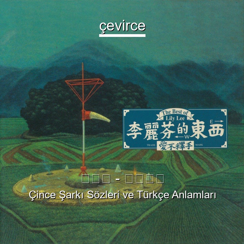 李丽芬 – 爱不释手 Çince Sözleri Türkçe Anlamları