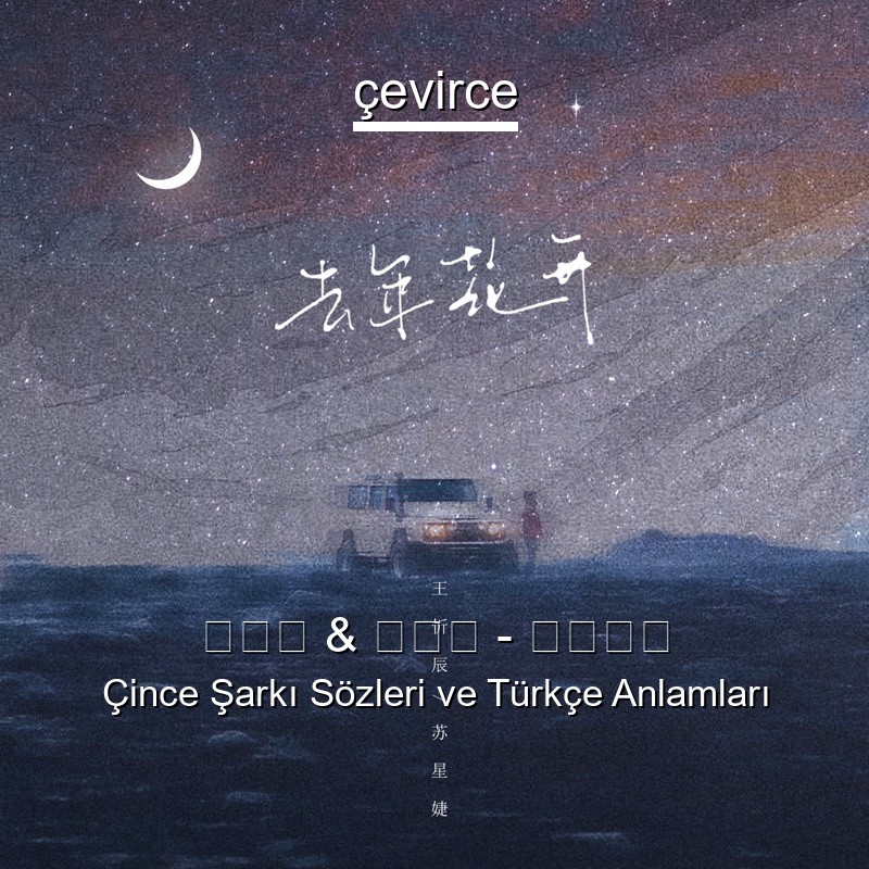 王忻辰 & 苏星婕 – 去年花开 Çince Şarkı Sözleri Türkçe Anlamları