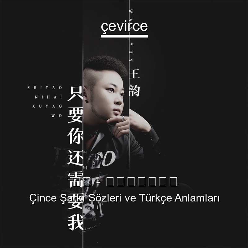 王韵 – 只要你还需要我 Çince Şarkı Sözleri Türkçe Anlamları