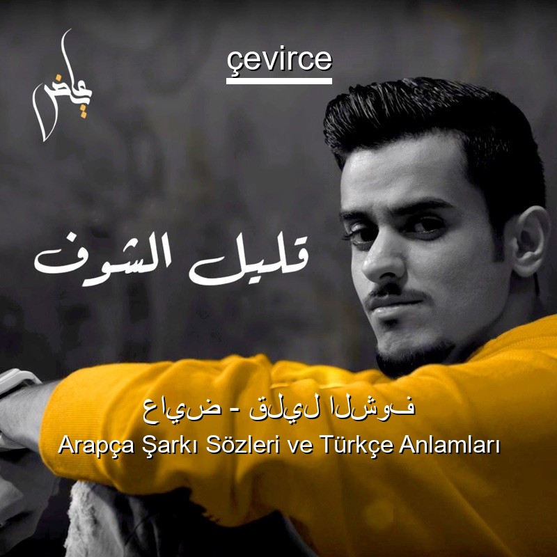 عايض – قليل الشوف Arapça Şarkı Sözleri Türkçe Anlamları