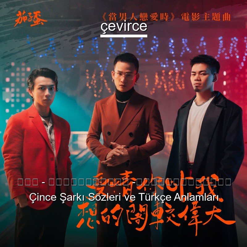茄子蛋 – 愛情你比我想的閣較偉大 -《當男人戀愛時》電影主題曲 Çince Şarkı Sözleri Türkçe Anlamları