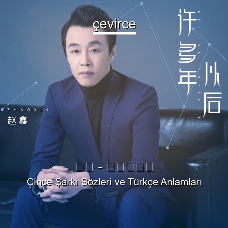赵鑫 – 许多年以后 Çince Şarkı Sözleri Türkçe Anlamları