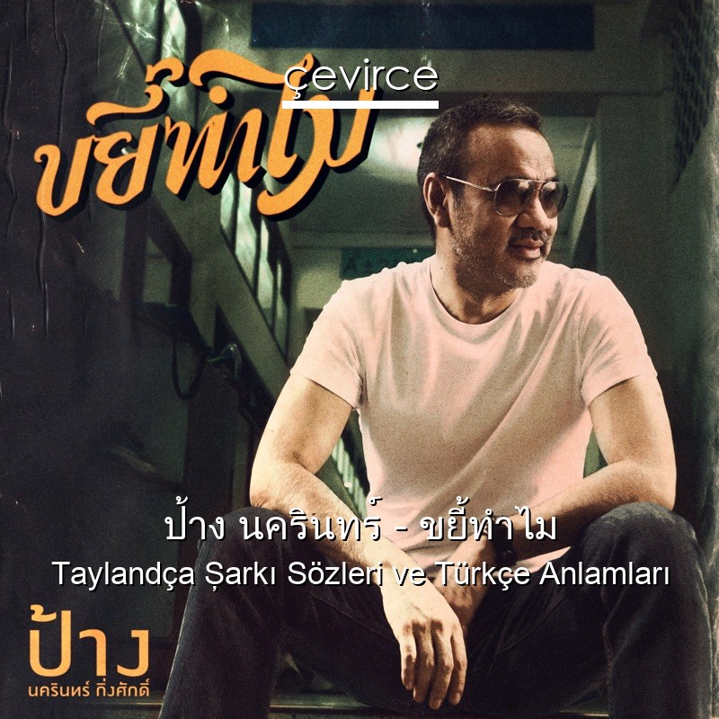 ป้าง นครินทร์ – ขยี้ทำไม Taylandça Şarkı Sözleri Türkçe Anlamları