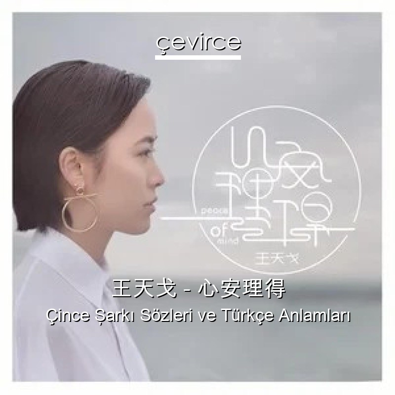 王天戈 – 心安理得 Çince Şarkı Sözleri Türkçe Anlamları