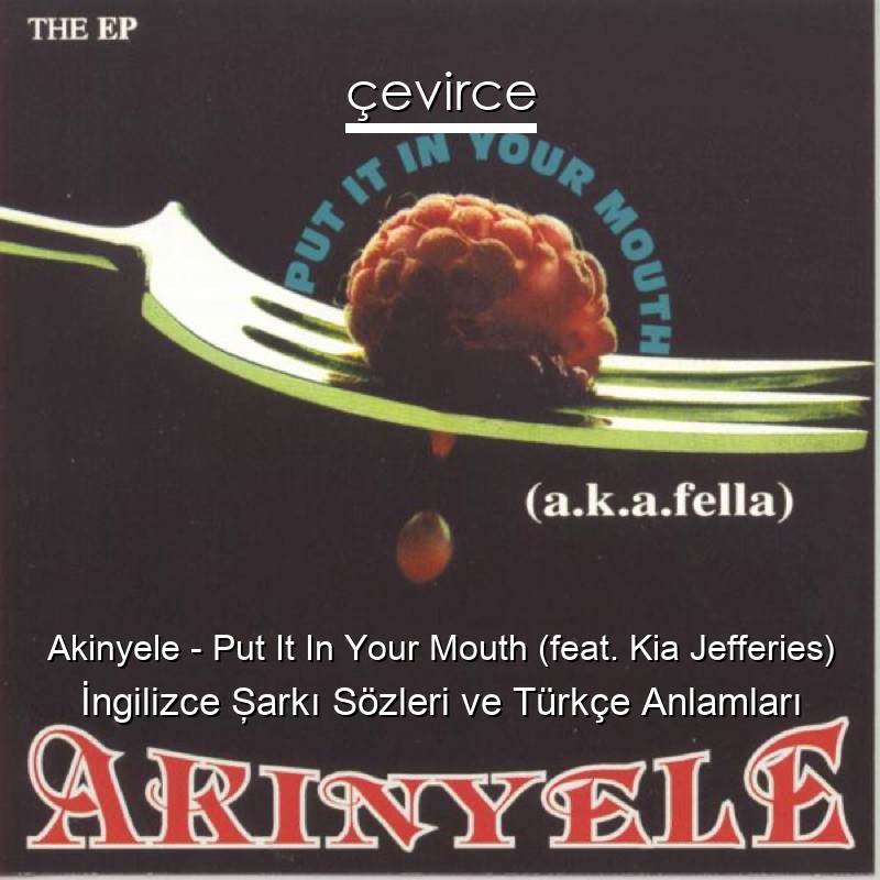 Akinyele – Put It In Your Mouth (feat. Kia Jefferies) İngilizce Şarkı Sözleri Türkçe Anlamları