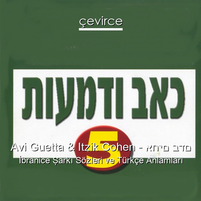 Avi Guetta & Itzik Cohen – אחים בדם İbranice Şarkı Sözleri Türkçe Anlamları