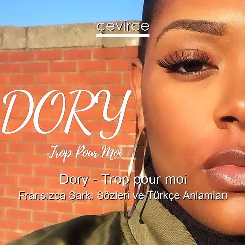 Dory – Trop pour moi Fransızca Şarkı Sözleri Türkçe Anlamları