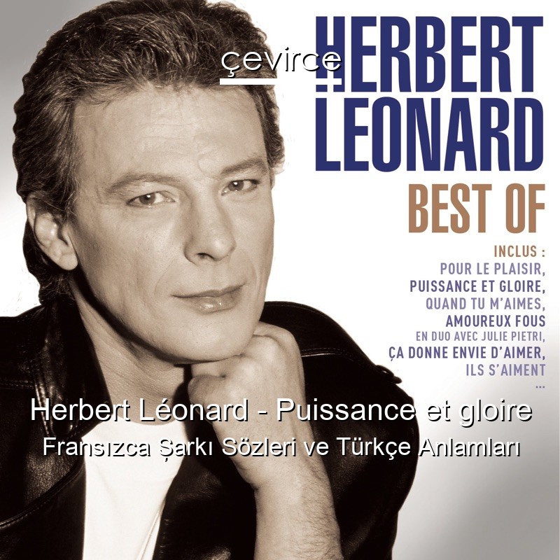 Herbert Léonard – Puissance et gloire Fransızca Şarkı Sözleri Türkçe Anlamları
