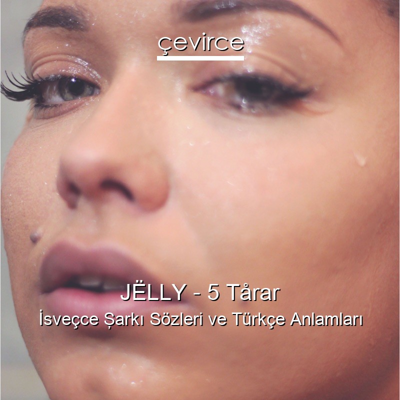 JËLLY – 5 Tårar İsveçce Şarkı Sözleri Türkçe Anlamları