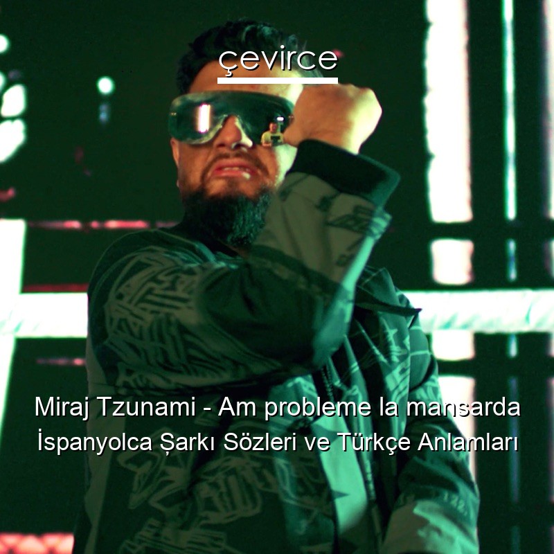 Miraj Tzunami – Am probleme la mansarda İspanyolca Şarkı Sözleri Türkçe Anlamları