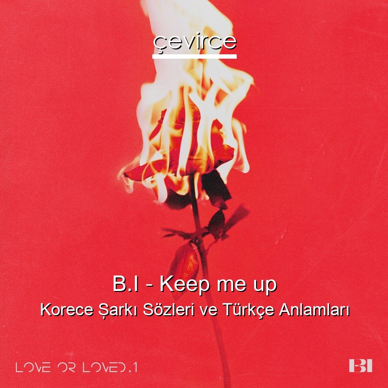 B.I – Keep me up Korece Şarkı Sözleri Türkçe Anlamları
