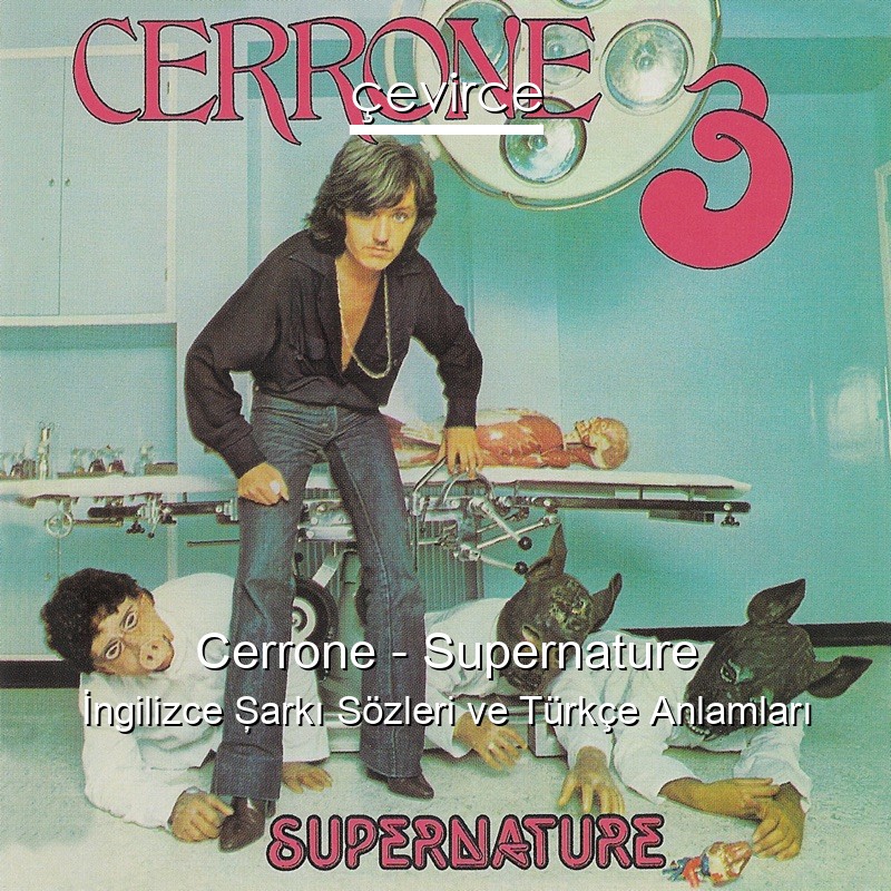 Cerrone – Supernature İngilizce Şarkı Sözleri Türkçe Anlamları