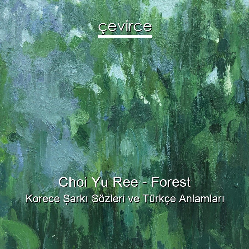 Choi Yu Ree – Forest Korece Şarkı Sözleri Türkçe Anlamları